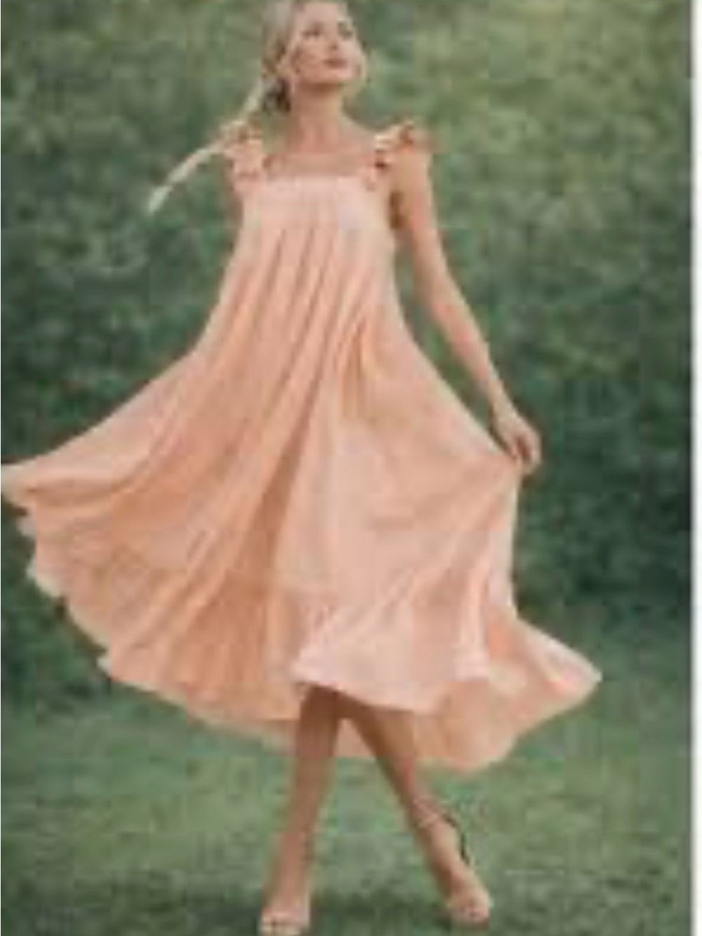 Mable So You Hear Flowy Midi Dress Size S
